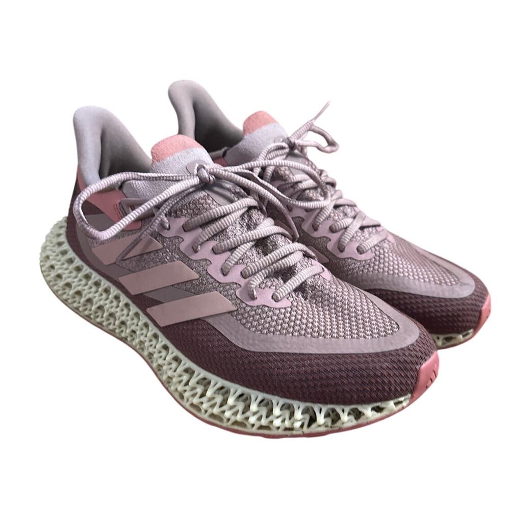 Women 9.5 Adidas 4DFWD 2 Running Shoe Magic Mauve Sneakers Shoes 3D Printed